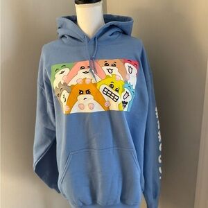 Hamsta Blue Women's L Blue Hoodie Sweatshirt Hoodie.